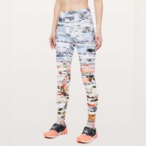 Lululemon Wunder Under High Rise Tights in Wight Multi
